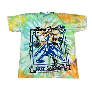 Rare Online Ceramics Bare Feet Not Arms Pot Head Tie Dye Shirt Men's Large